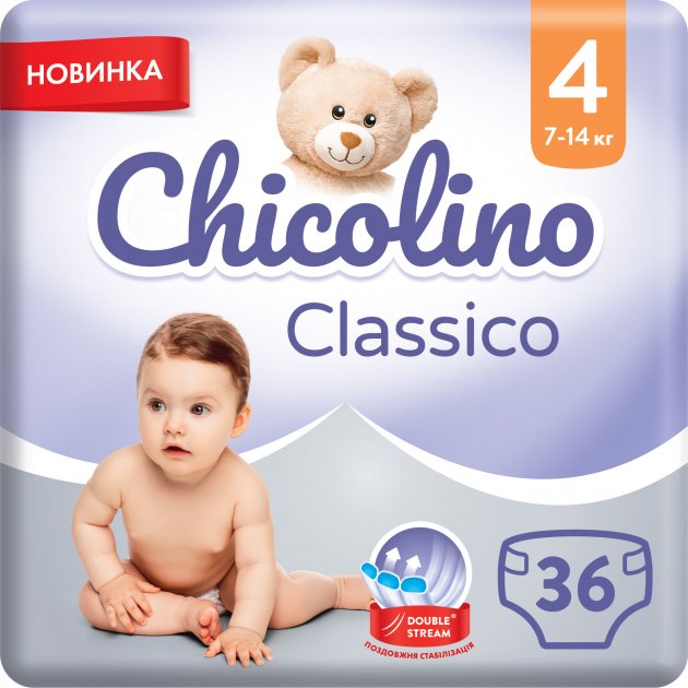 Підгузки дитячі Chicolino Medium 4 7-14 кг унісекс 36 шт.